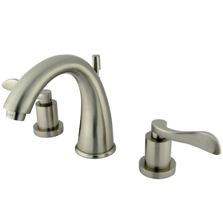 Kingston Brass 8" Widespread Bathroom Faucet, Brushed Nickel KS2968DFL